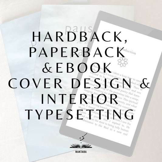 Offer: Hardback, Paperback & Ebook Cover Design & Interior Typesetting